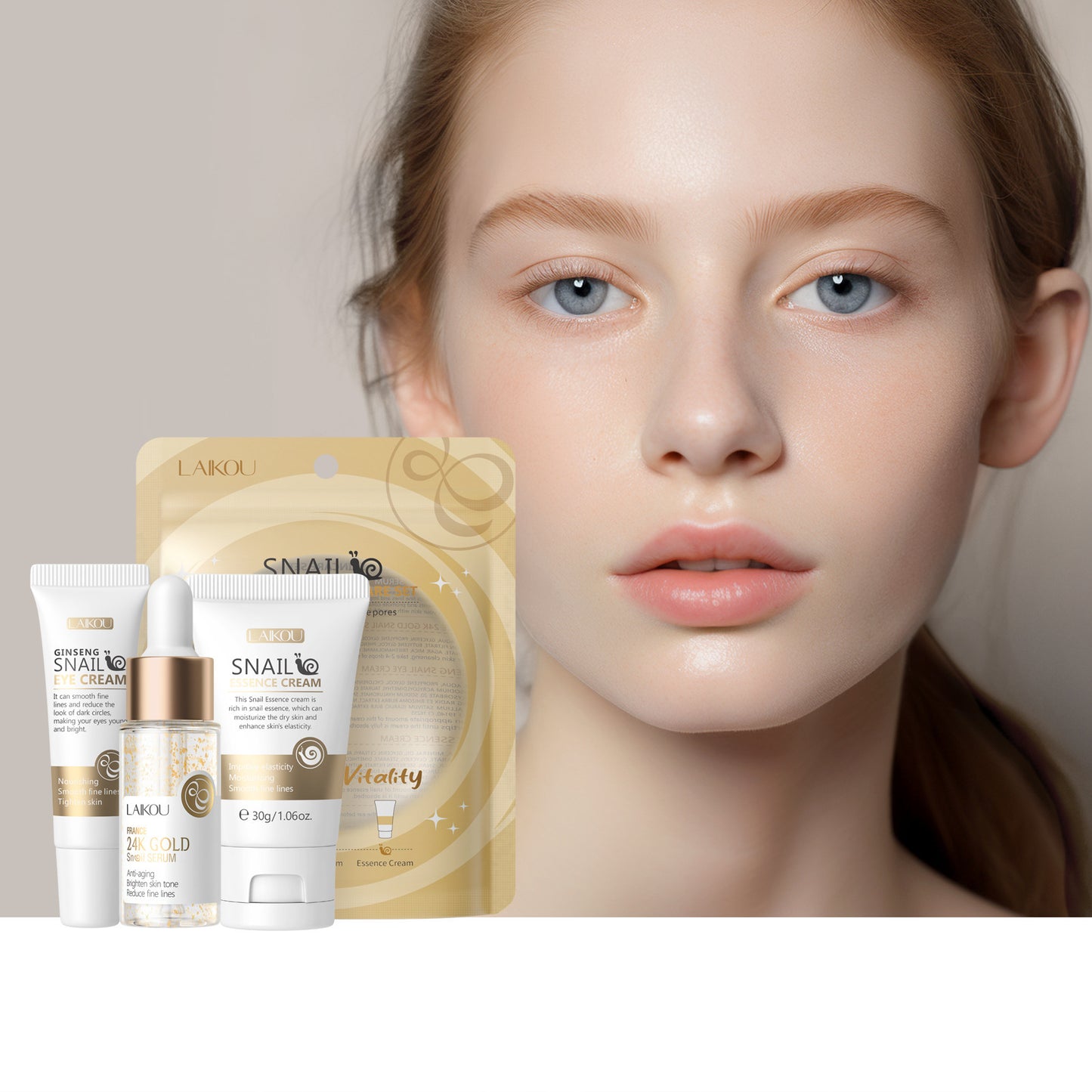 Snail Brightening Skin Care Set 3-piece Set