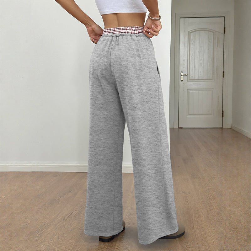 Straight-leg Trousers Casual Pants For Women