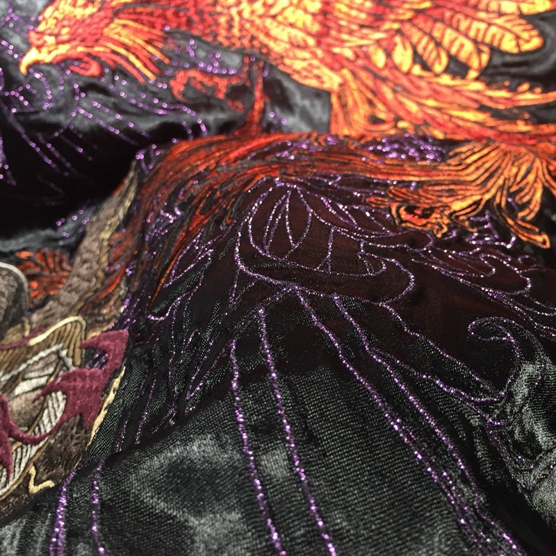 Men's embroidery double-faced jacket