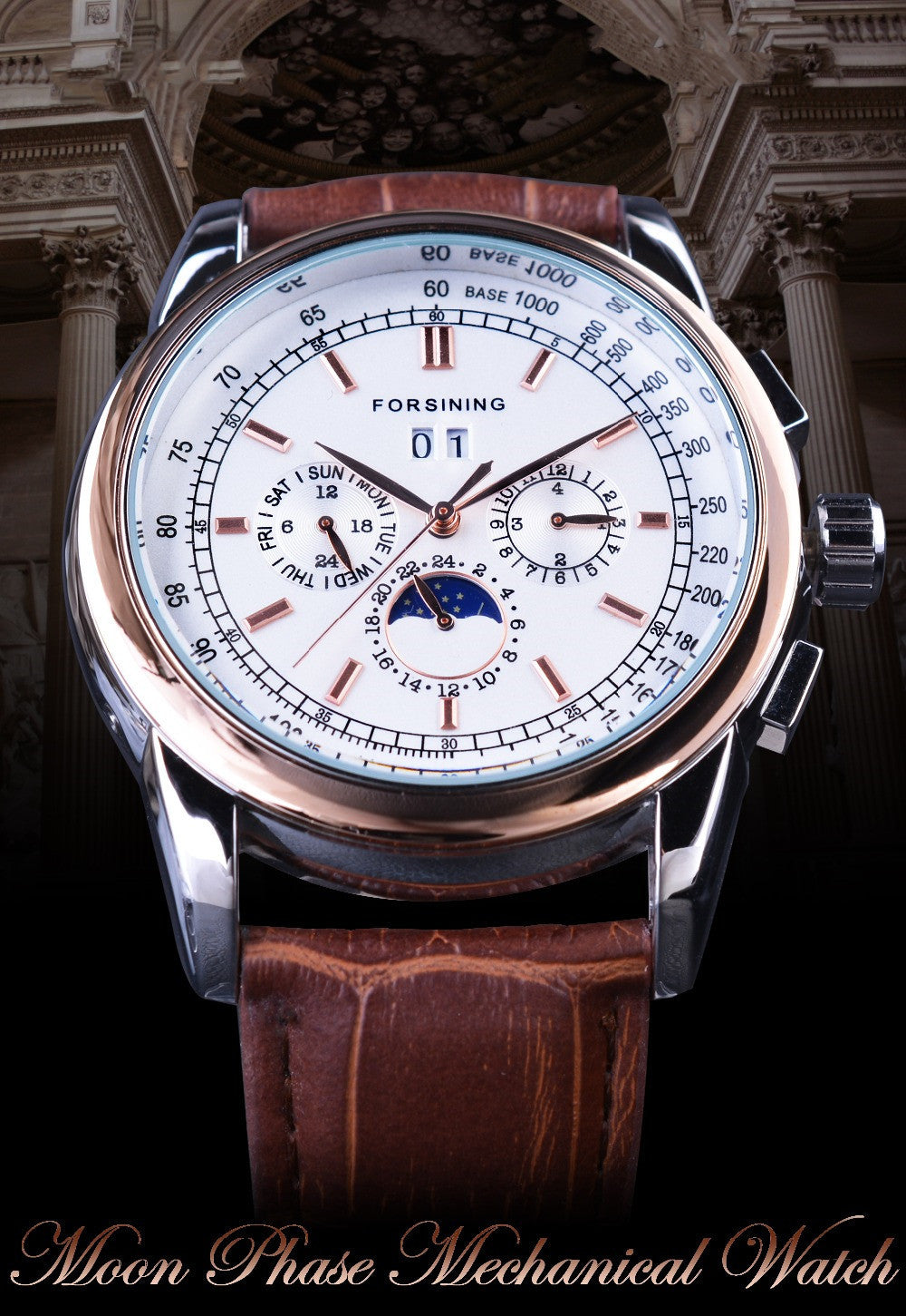 Hollow-out men's automatic mechanical watch