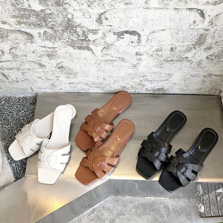 Lazy man dragging casual half slippers