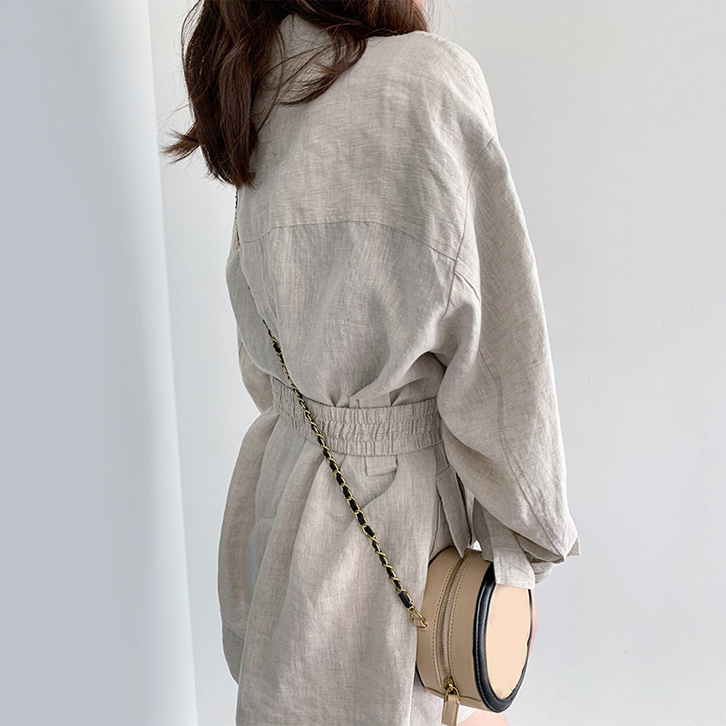Casual waist thin suit jacket