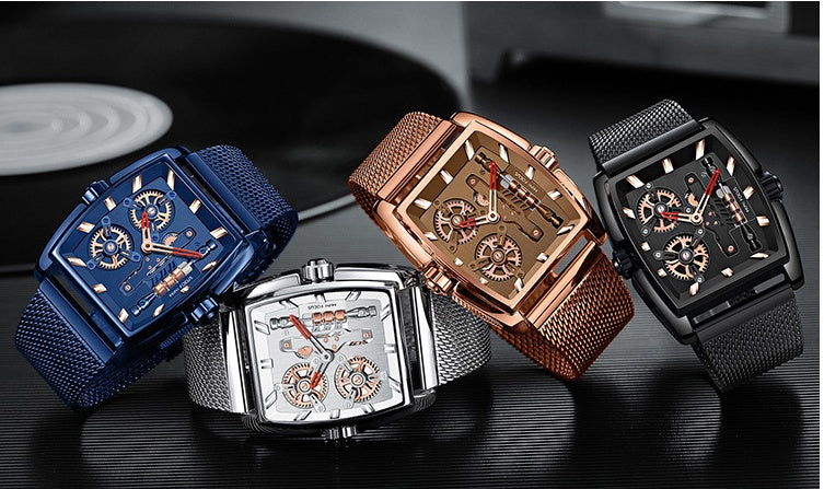 Barrel shell anti-Milan mesh belt men's watch