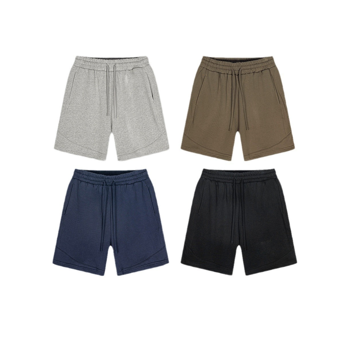 Solid Color Loose Medium And Large Children's Shorts Basic Style Sports Shorts