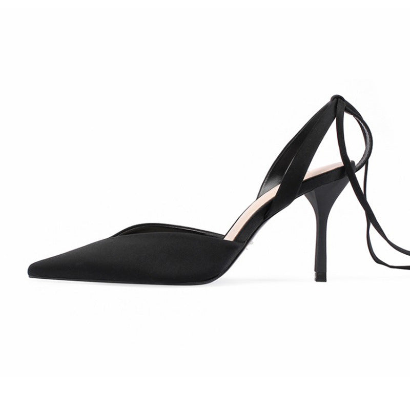 Women's Shoes With Sharp Head, Shallow Mouth And Thin Heel