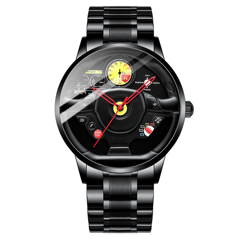Three-dimensional Steering Wheel Hollow Watch