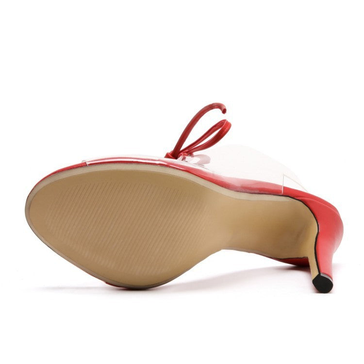 Stiletto high heel sandals