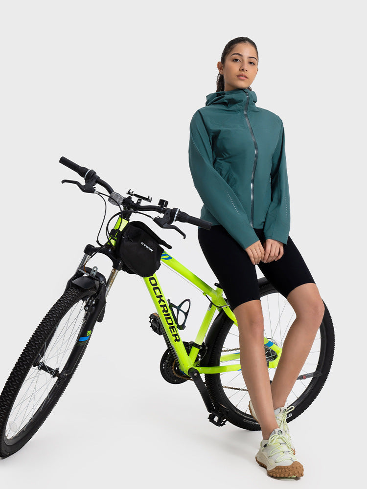 Autumn And Winter New Hooded Windbreaker Outdoor Windproof Waterproof Sports Coat For Women