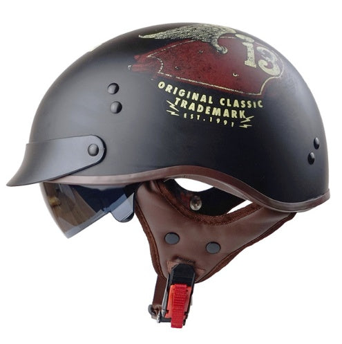 TORC motorcycle helmet men and women Harley half helmet summer Prince helmet personality fashion couple helmet