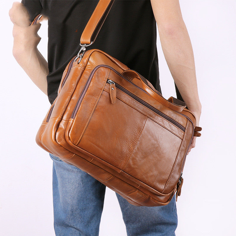 17 inch leather computer bag