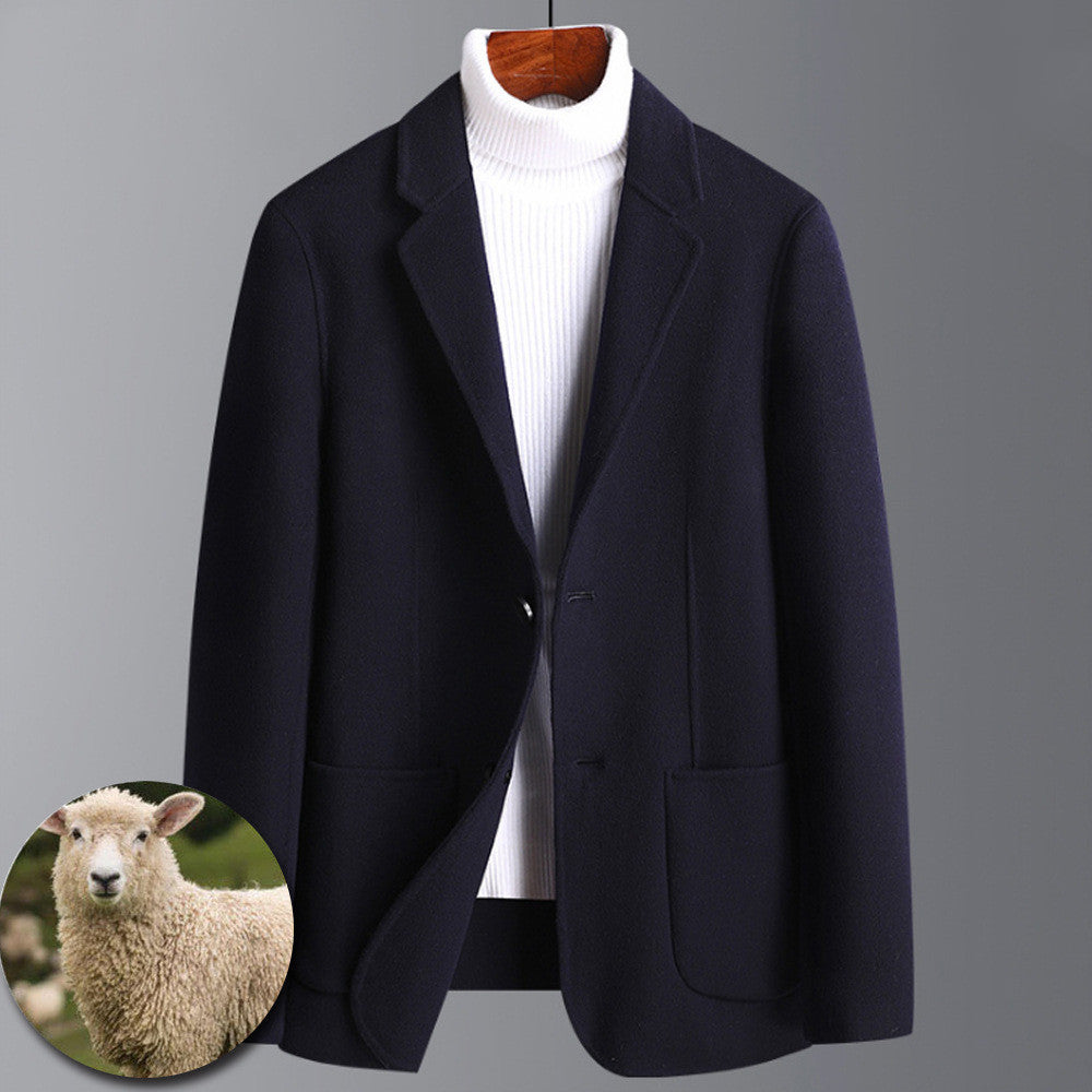 Double-faced cashmere woolen coat