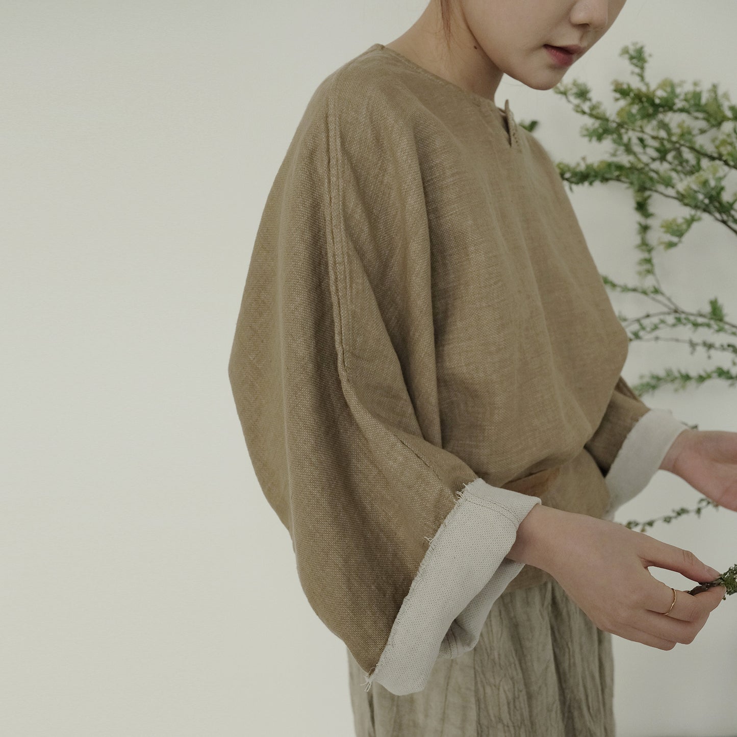 Women's Fashion Vintage Embroidered Linen Loose Shirt