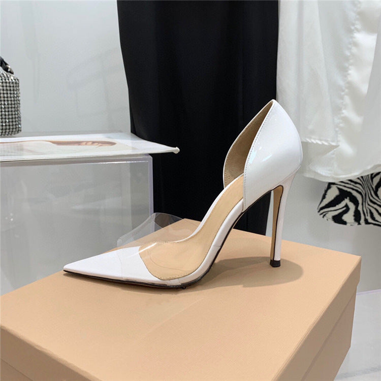 Pointed Peep Toe Sexy Fashion Stiletto Heel High Heels