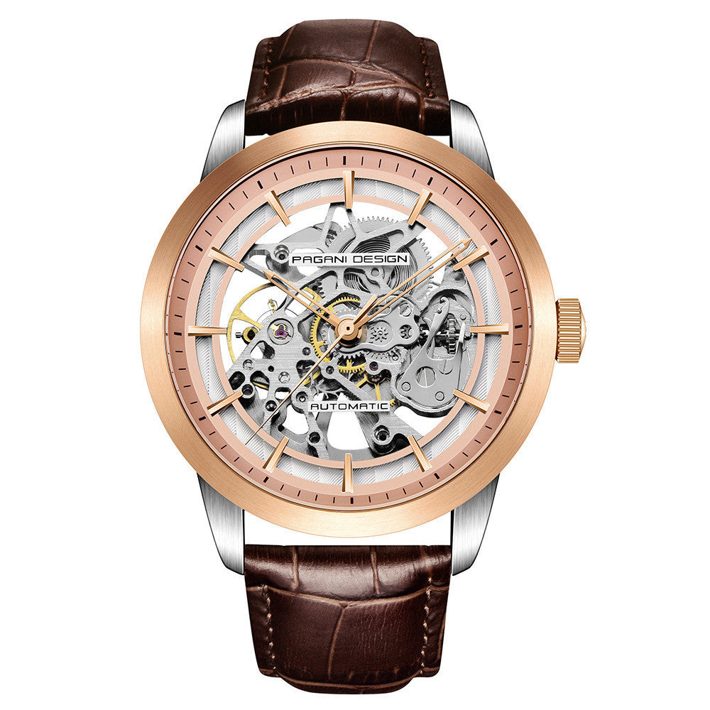 Men's hollow automatic mechanical watch