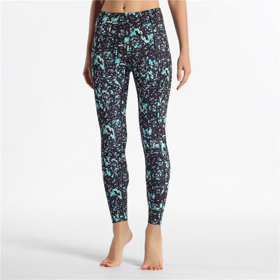 Printed stretch yoga trousers sweatpants