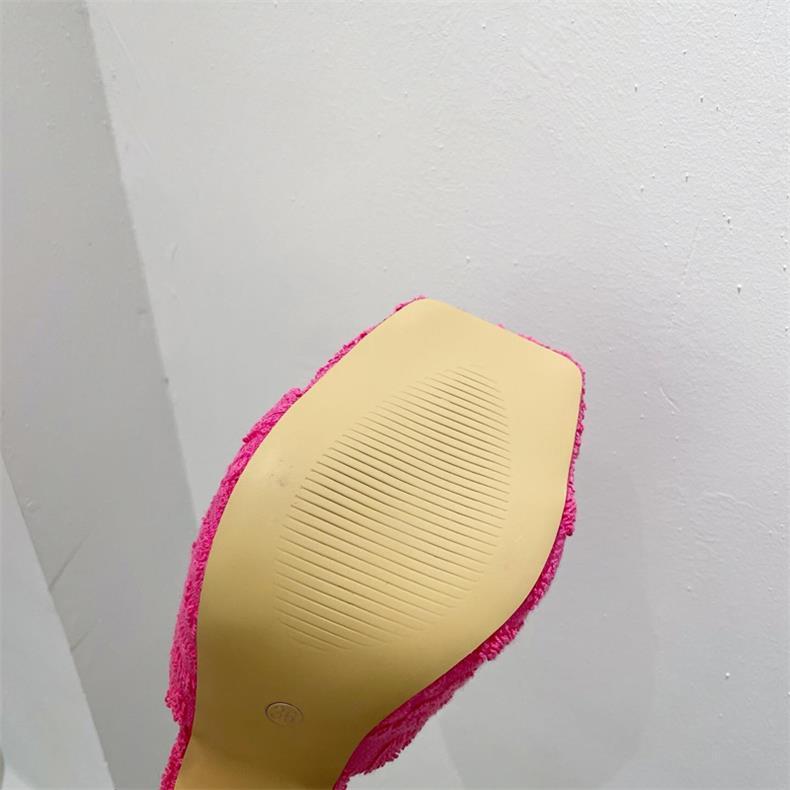 Super High Heel Plus Size Towel Sandals And Slippers