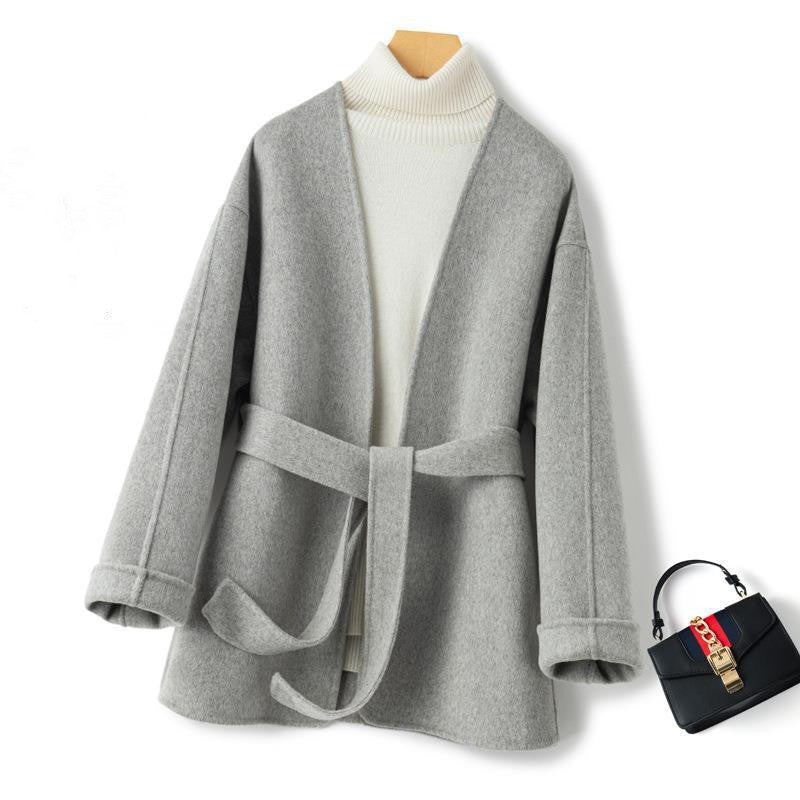 Women's Short Loose Tweed Coat Tweed Jacket