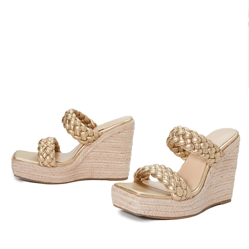 Sloped Toe High Heel Sandals Female