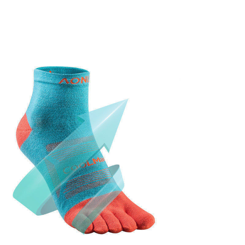 Running and cycling five finger socks