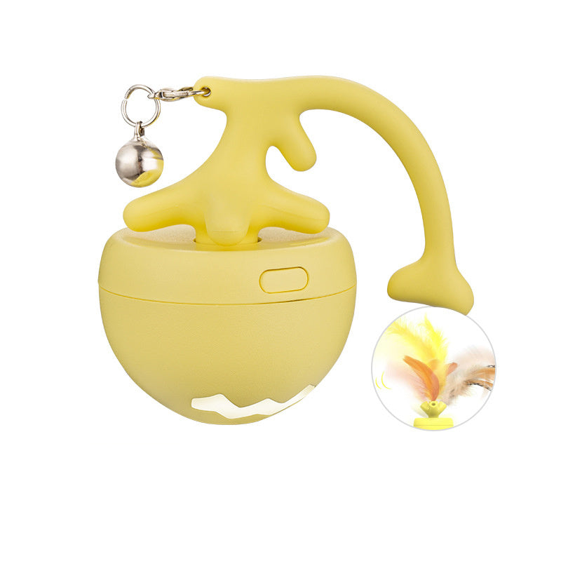 Pet Cat Toy Fish Bone Rolling Ball USB Electric Cat Teasing Ball For Fun And Relaxation, Cat Teasing Stick Can Replace Feathers