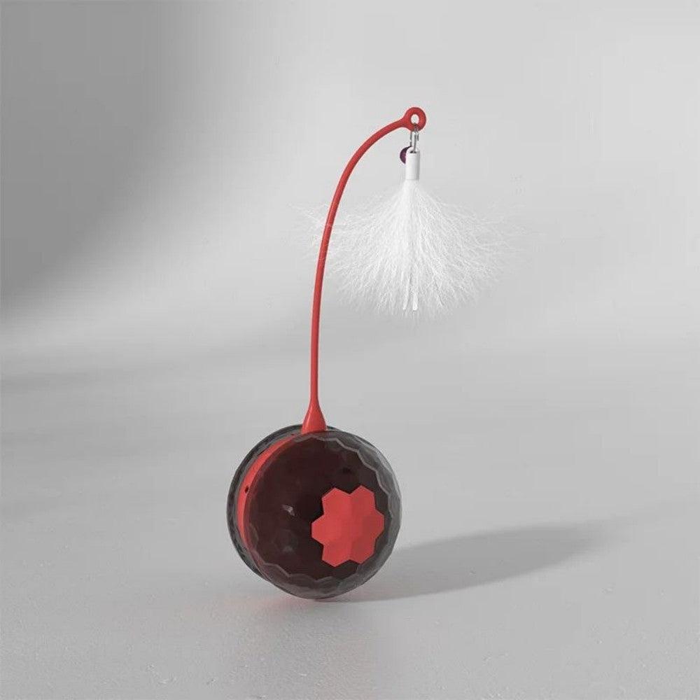 Cat Toy Cat Teaser Stick To Relieve Boredom Resistance Bite Cat Supplies Self-Moving Irregular With USB Connect