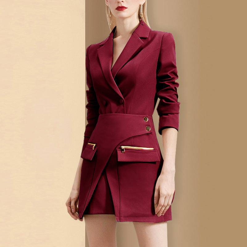Temperament Royal Sister Fan Matching Suit