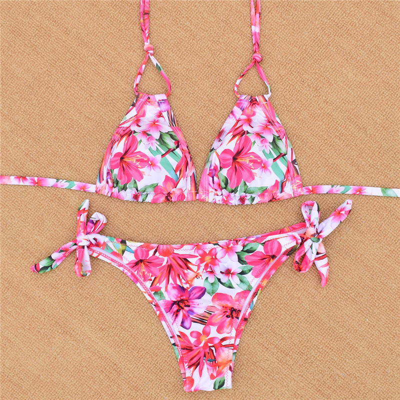 Europe And America Sexy Peach Bikini Set Hot Spot In Europe And America, Vitoria Spot Cross-border E Commerce Explosion