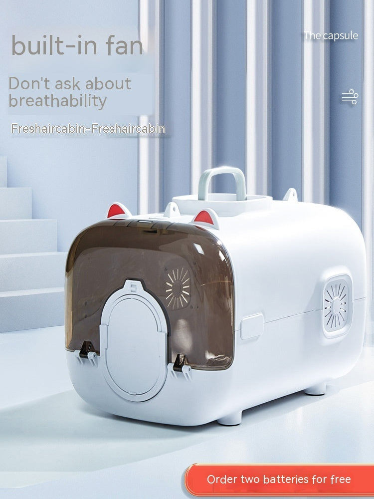 Cat Bag Outdoor Portable Space Capsule Large Capacity Pet Flight Case Portable Anti-stress Dog Check-in Suitcase