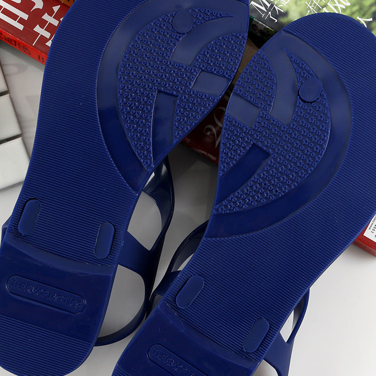 T-Buckle Roman Flip Flops Women