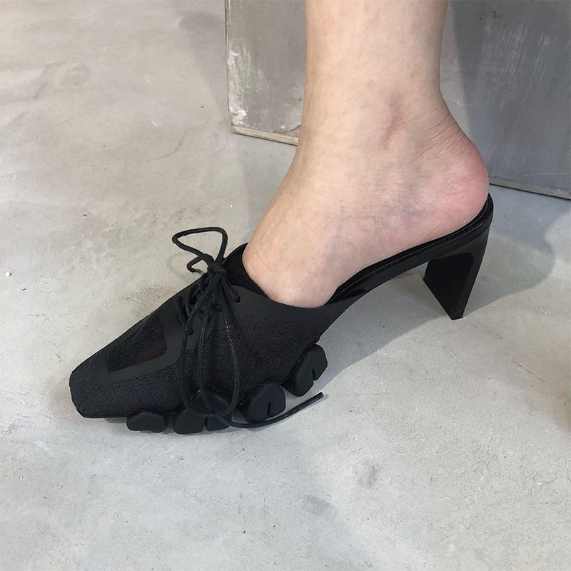 Women's high heel slippers