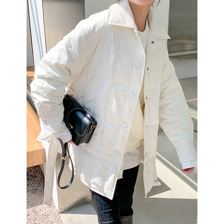 Fashion Loose White Duck Down Jacket
