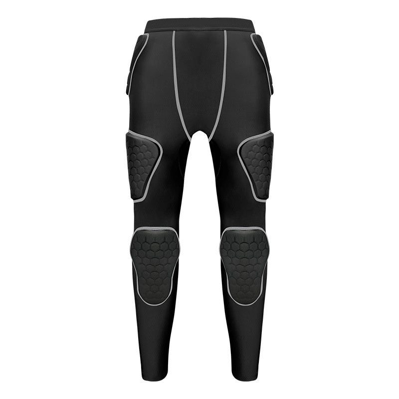 Knee Anti-collision Compression Pants Tight Sports Protective Gear Training Pant