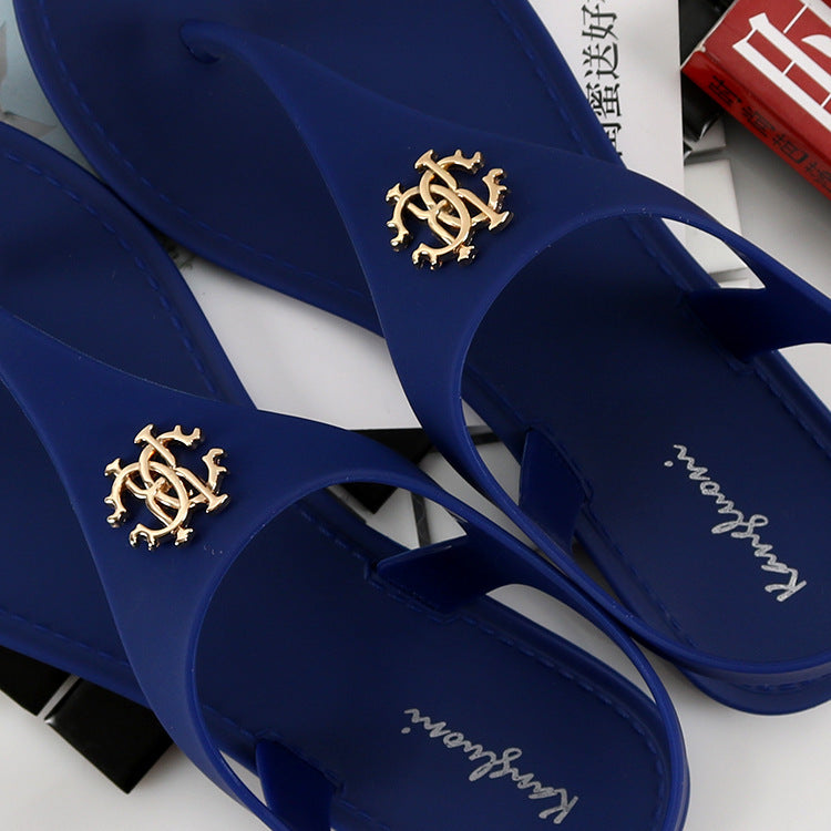 T-Buckle Roman Flip Flops Women