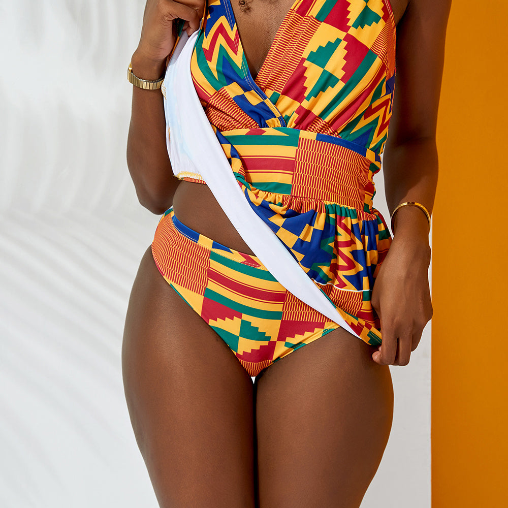 European And American New Women's One Piece Swimsuit