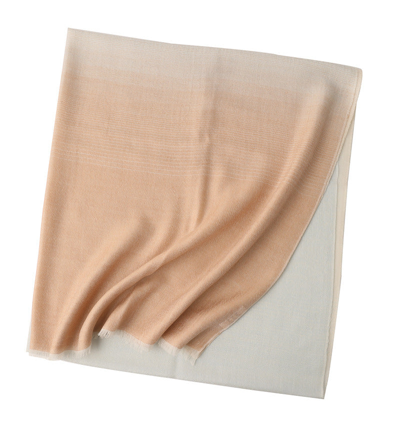 Gradient Color Matching Sunscreen Long Shawl In Stock