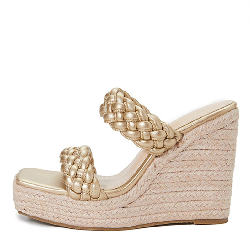 Sloped Toe High Heel Sandals Female