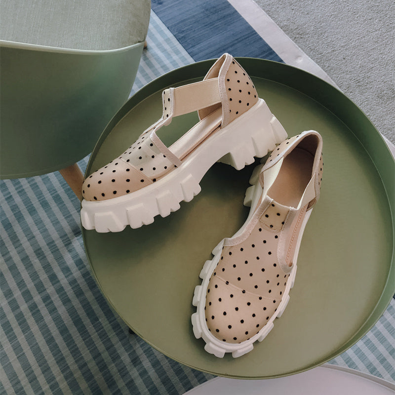 British College Style Platform Platform Shoes Mori Women's Shoes