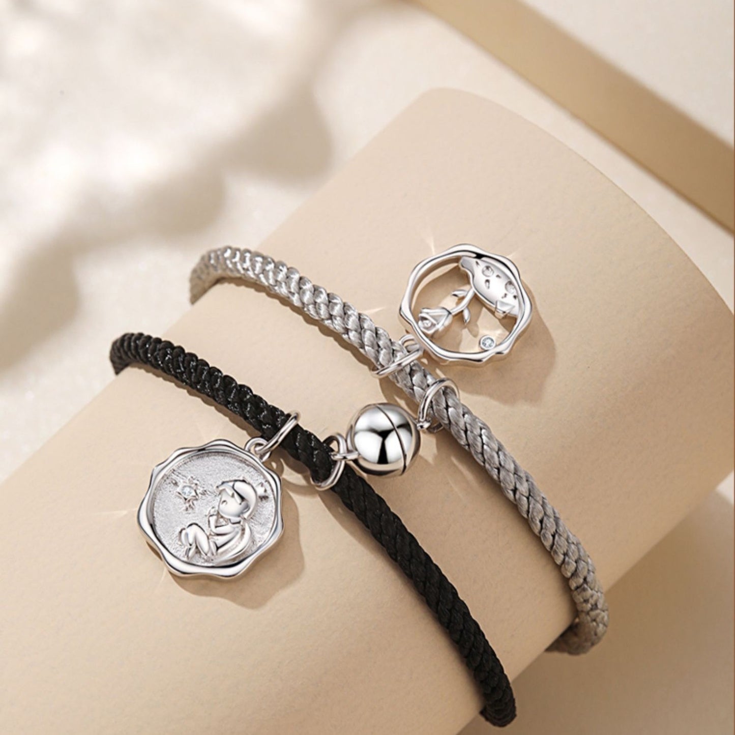 Sterling Silver Couple Bracelet For Women And Men