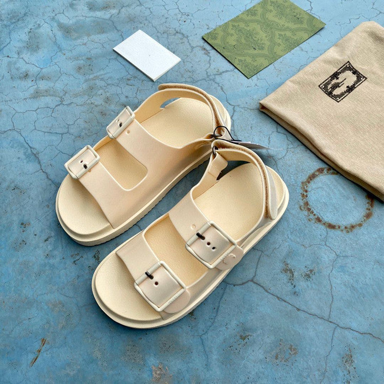 Flat Rubber All-match Open-toed Beach Shoes