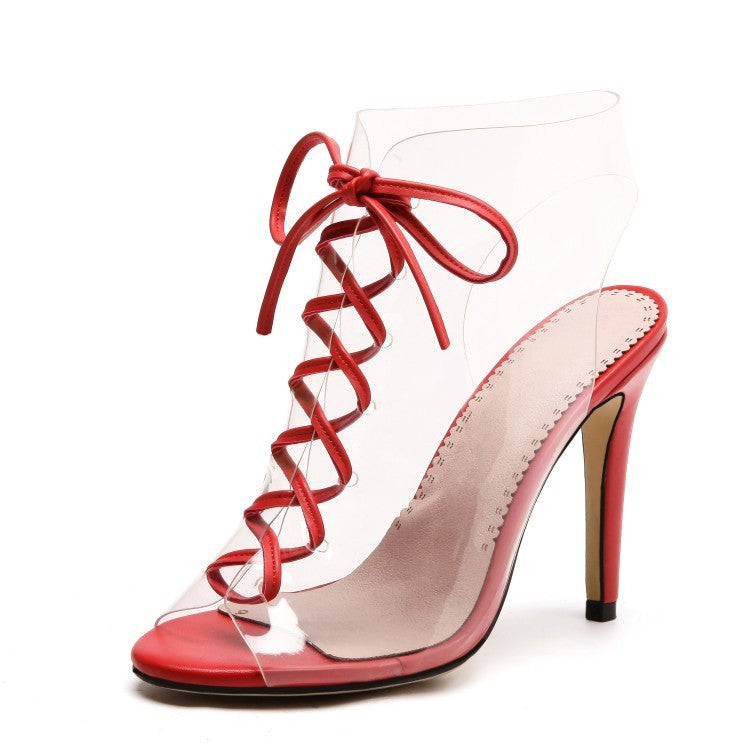 Stiletto high heel sandals