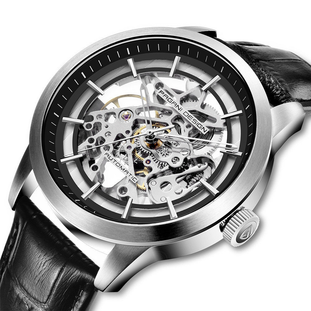 Men's hollow automatic mechanical watch