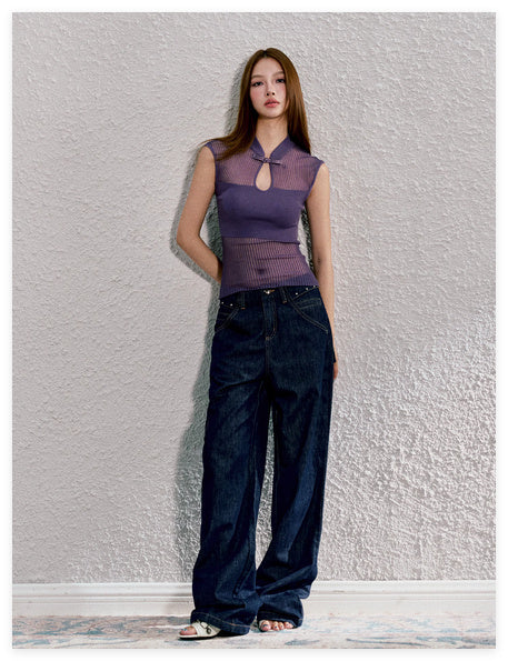 Hollow Out Unique Style For Wearing Sleeveless Tops Outside