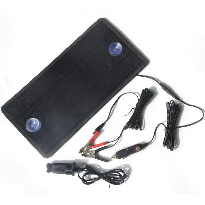5W portable solar car battery charger solar charging car emergency charging supplement loss