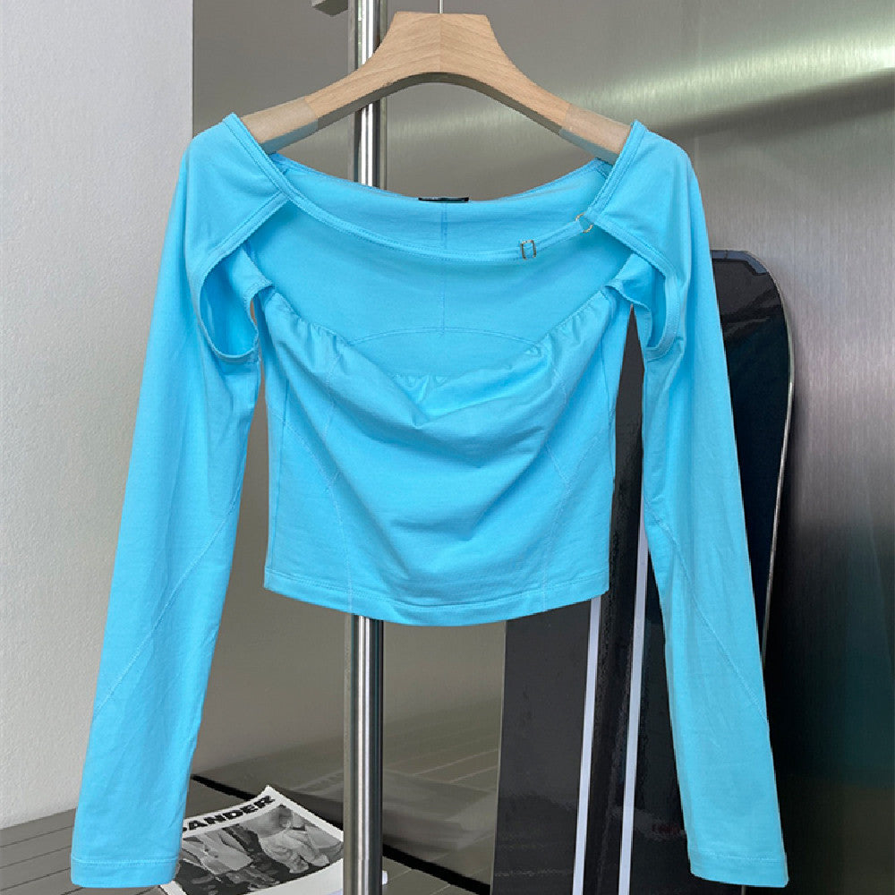 Women's New Knitting Thin T-shirt Top
