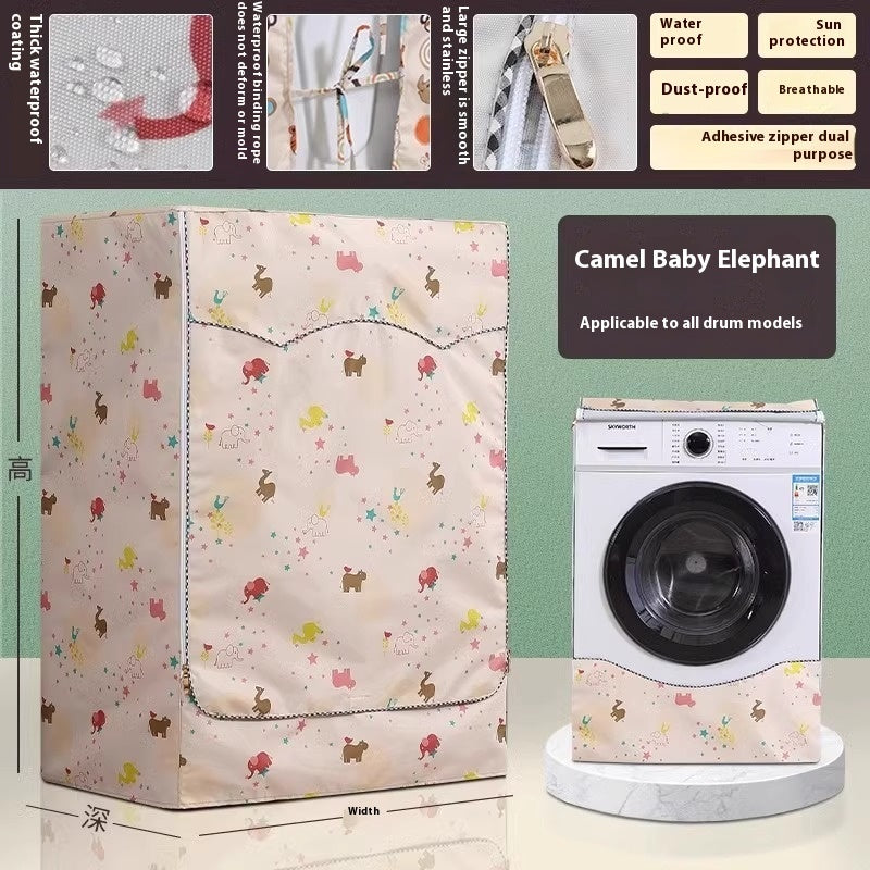 Roller Washing Machine Cover Waterproof Sunscreen Cover Dust Cover UV Protection