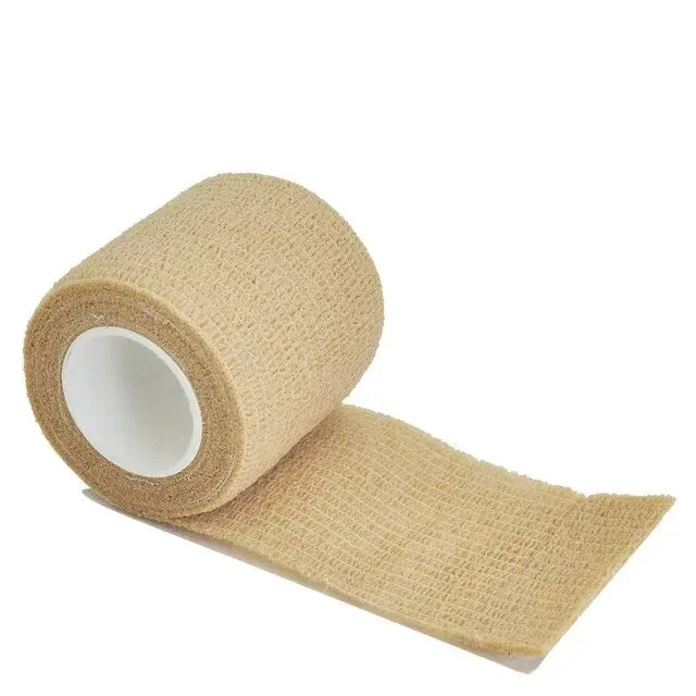 1roll 2.5/5/7.5/10cm*4.8m Non Woven Elastic Self Adhesive Bandage Cohesive Bandage for Sports Fixing Finger Wrist Leg