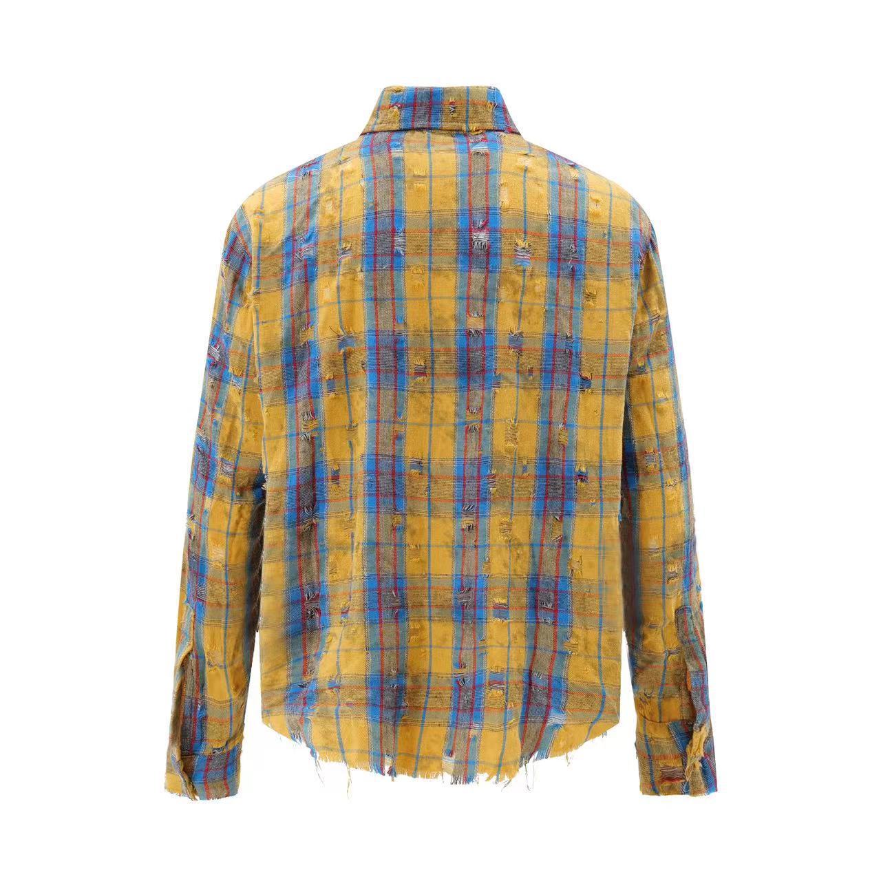 Fashion Personality Hole Vintage Shirt