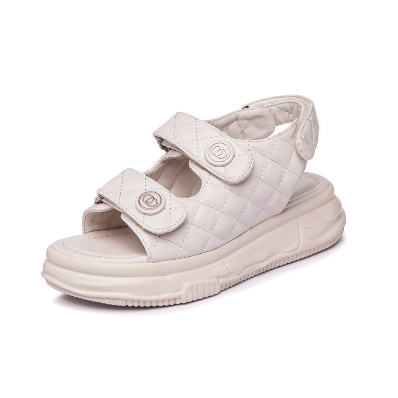 Velcro Small Fragrance Sports Beach Shoes Platform Roman