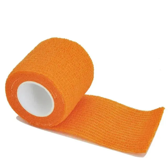 1roll 2.5/5/7.5/10cm*4.8m Non Woven Elastic Self Adhesive Bandage Cohesive Bandage for Sports Fixing Finger Wrist Leg