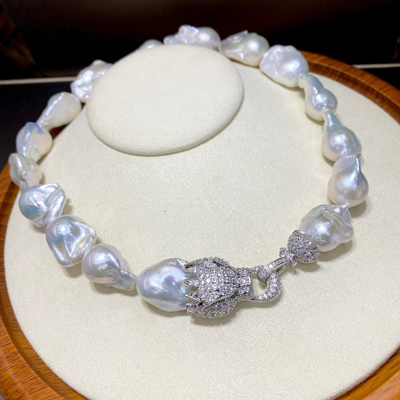 Natural Large Particle Baroque Freshwater Pearl Necklace For Women